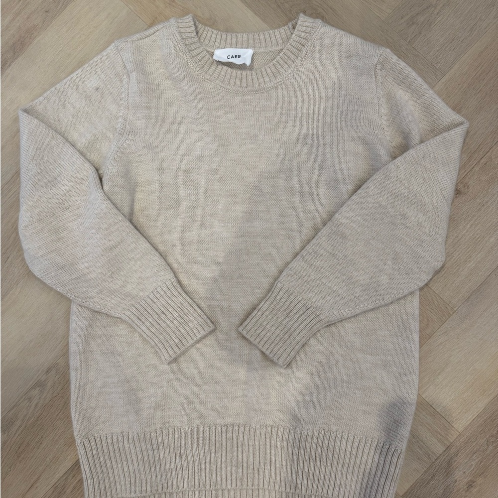 CAES Light oatmeal Crewneck Sweater